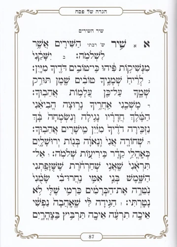הגדה של פסח כריכת סקאי פורמט גדול