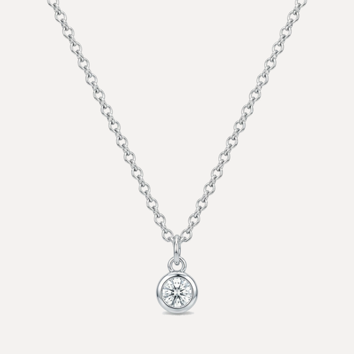 שרשרת אבן עגולה משובצת