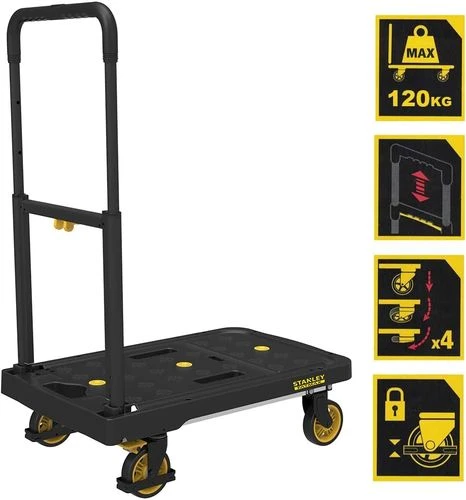 עגלת משא מתקפלת פלטפורמת אלומיניום STANLEY FATMAX FT-712