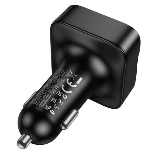 משדר FM לרכב HOCO E87 Delta 35W USB-A ו-USB-C 