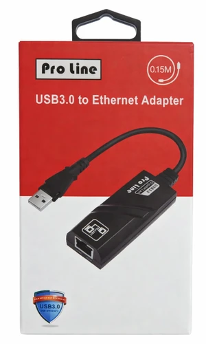 מתאם רשת אינטרנט USB 3.0 לרשת Ethernet מבית Pro Line
