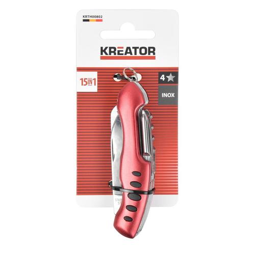 אולר כיס 15 מצבים,  106 KRTH00802, POCKET KNIFE 15 FUNCTIONS ברקוד 5400338122101