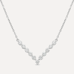 שרשרת V משובצת