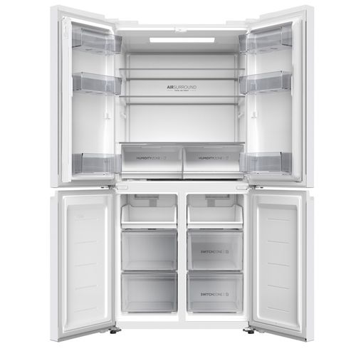 מקרר 4 דלתות - 507 ליטר Haier האייר HRF-5800FW זכוכית לבנה - דגם חדש !!!