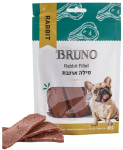 חטיף לכלבים ברונו פילה ארנבת 80 גרם -
