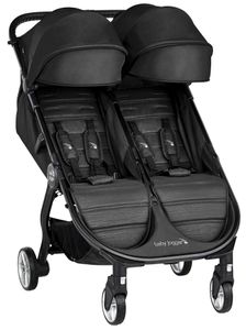 עגלת תאומים / אחים צרה וקומפקטית סיטי טור 2 דאבל City Tour 2 Double - שחור Pitch Black