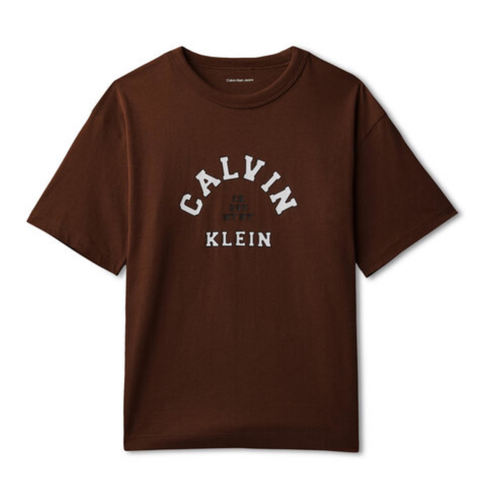 חולצה CALVIN KLEIN מידות 4-16 לילדים בגוון חום