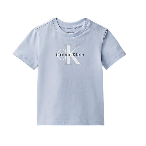 חולצה CALVIN KLEIN מידות 0-3 חודשים עד 4 שנים לילדים בגוון תכלת