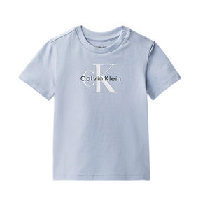 חולצה CALVIN KLEIN מידות 0-3 חודשים עד 4 שנים לילדים בגוון תכלת
