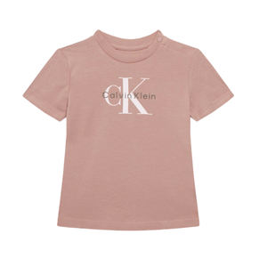 חולצה CALVIN KLEIN מידות 0-3 חודשים עד 4 שנים לילדים בגוון ורוד עתיק