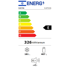 מקרר מקפיא תחתון 588 ליטר נטו Electra EL8753DN - גימור נירוסטה מושחרת אחריות ע"י היבואן הרשמי אלקטרה