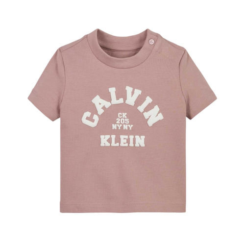 חולצה CALVIN KLEIN מידות 0-3 חודשים עד 4 שנים לילדים בגוון ורוד
