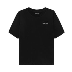 חולצה CALVIN KLEIN מידות 4-16 לילדים בגוון שחור עם חתימה
