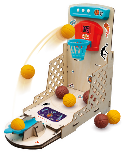 ערכת בנייה עצמית: משחק כדורסל אלקטרוני – בנו, עצבו ושחקו