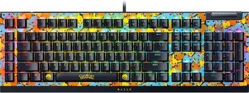מקלדת גיימינג מכנית חוטית Razer Blackwidow V4 X Pokémon Kanto Starters Edition