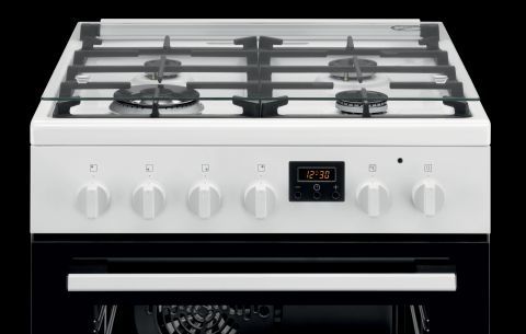 תנור לבן משולב כיריים  LKK620200W