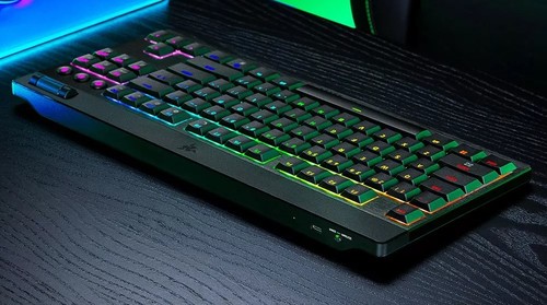 מקלדת גיימינג מכנית אלחוטית Razer BlackWidow V4 Low-Profile Tenkeyless