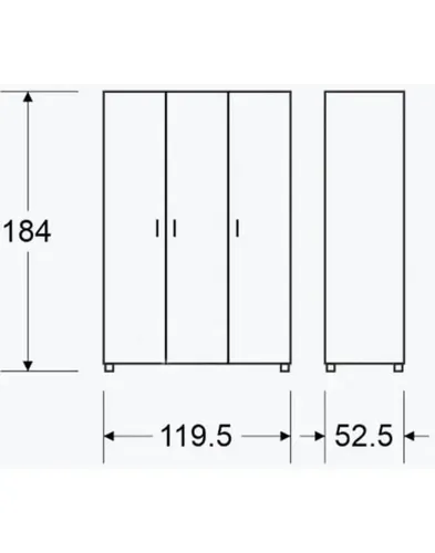 ארון 3 דלתות (608)