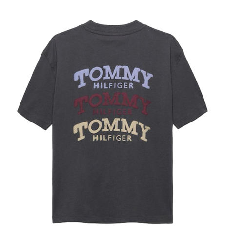 חולצה TOMMY HILFIGER מידות 6 חודשים עד 16 שנים לילדים בגוון פחם