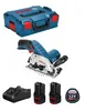 מסור עגול נטען לעץ GKS 12V-26 כולל 2 סוללות 3.0AH ומטען BOSCH