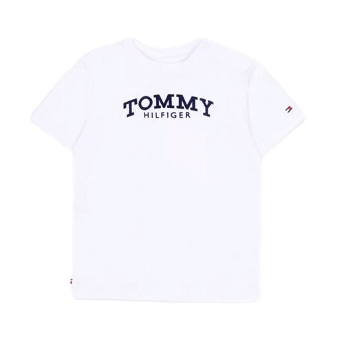 חולצה TOMMY HILFIGER מידות 0-3 חודשים עד 2 שנים לילדים בגוון לבן