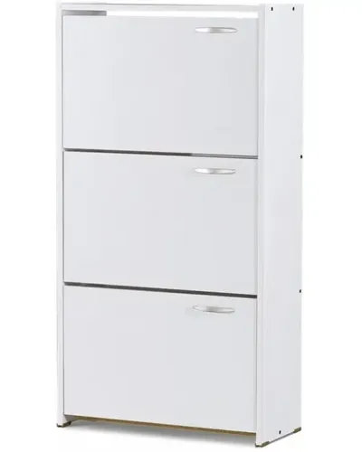 ארון נעליים 3 תאים לבן (125)