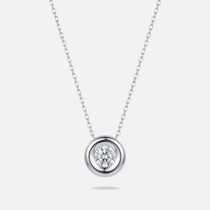 שרשרת תליון זירקון עגול