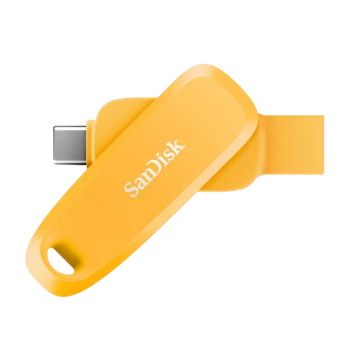 דיסק און קי SanDisk Phone Drive USB-C + USB 3.2 SDDDC6-128G-G46YD (צהוב) נפח 128GB