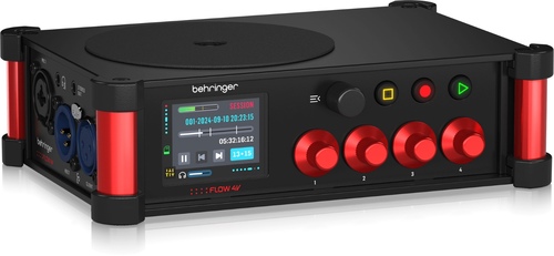מיקסר ומקליט שטח דיגיטלי Behringer FLOW 4V – 4 כניסות, 32-Bit Float ו-Timecode