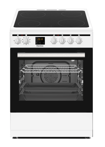 תנור משולב משטח קרמי 60 ס”מ PR 6060 VTR BK/WHT לב או שחור פירלס PEERLESS