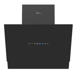 קולט אדים צמוד קיר 60 ס"מ Midea MH60J72ET23BW-IL זכוכית שחורה