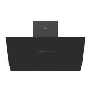 קולט אדים צמוד קיר 90 ס"מ Midea MH90J72ET23BW-IL זכוכית שחורה