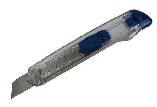 סכין יפני רחב שקוף + תפס צבעוני