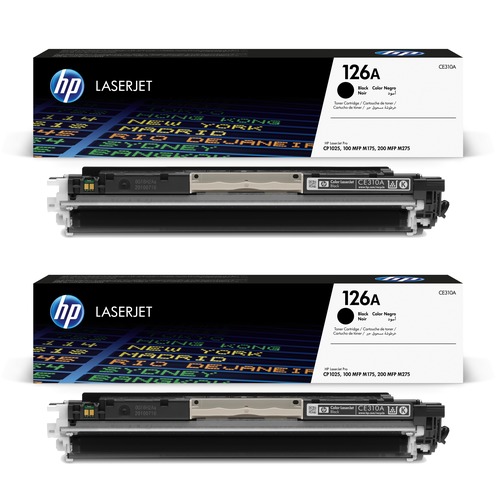 זוג טונרים שחור מקורי HP CE310AD 126A