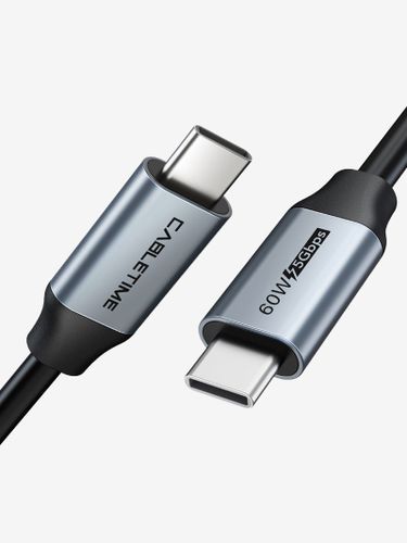 כבל USB C to USB C 60w Cable 3A Fast 0.5m Charging