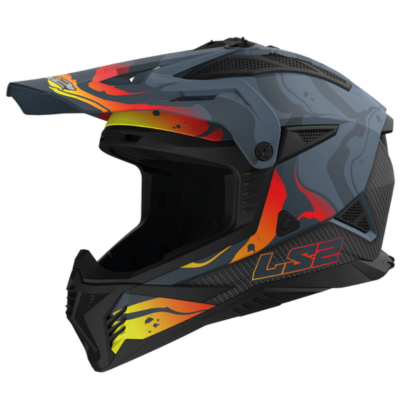 קסדת LS2 MX708 FAST II- ווש אפור