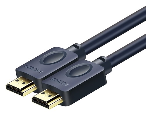 כבל בצבע כחול כהה באורך 2 מטר CableTime 4K60Hz 48Gbps High Speed HDMI Cable 2M AV540-HE2G-DB2