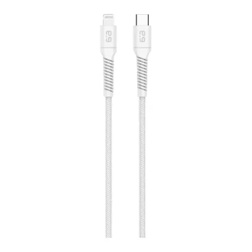 כבל USB-C ל-Lightning באורך 1.2m מבית PureGear - צבע לבן