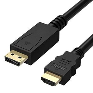 כבל DisplayPort-HDMI באורך 1.8M באיכות PROTEC 4K/30Hz