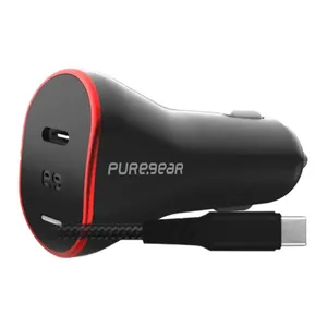 מטען רכב מהיר 45W GaN II עם יציאת USB-C וכבל USB-C מבית PureGear