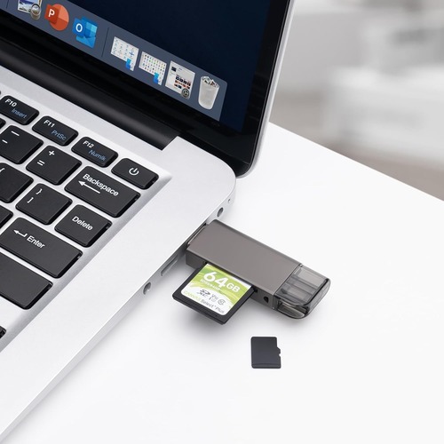 קורא כרטיסים CableTime 2-IN-1 Card Reader USB3.0/USB-C