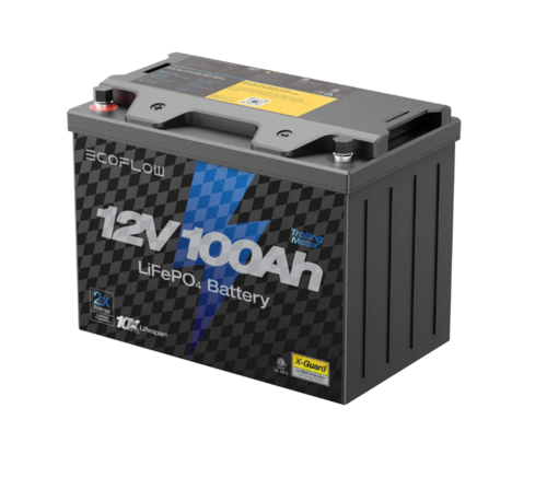 מצבר ליתיום נטען לקרוואנים ECOFLOW LIFEPO4 12V 100Ah