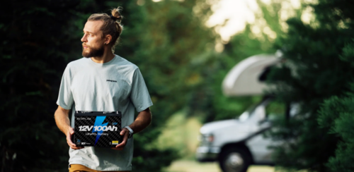 מצבר ליתיום נטען לקרוואנים ECOFLOW LIFEPO4 12V 100Ah