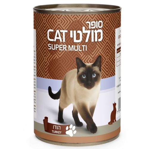 שימורי מולטיקט מזון מלא לחתולים 400 גרם 