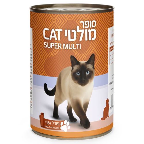 שימורי מולטיקט מזון מלא לחתולים 400 גרם 