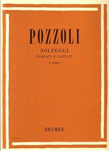 ספר תווים לשירה Ricordi Pozzoli - Solfeggi Parlati e Cantati