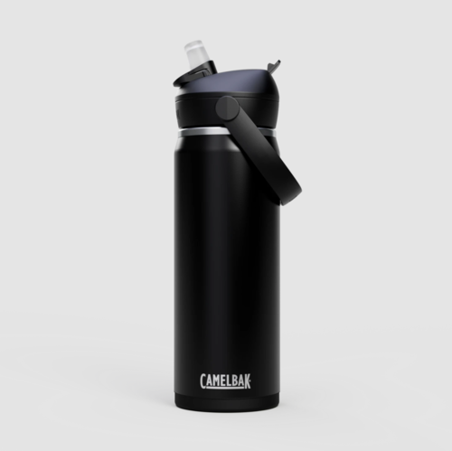 בקבוק שתייה תרמי 0.6 ליטר Thrive Flip Straw 20oz Bottle, Insulated Stainless Steel - CAMELBAK
