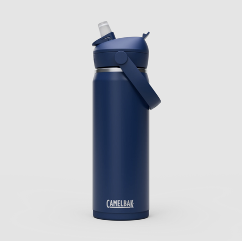 בקבוק שתייה תרמי 0.6 ליטר Thrive Flip Straw 20oz Bottle, Insulated Stainless Steel - CAMELBAK