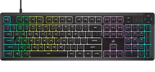 מקלדת גיימינג חוטית Corsair K55 CORE RGB