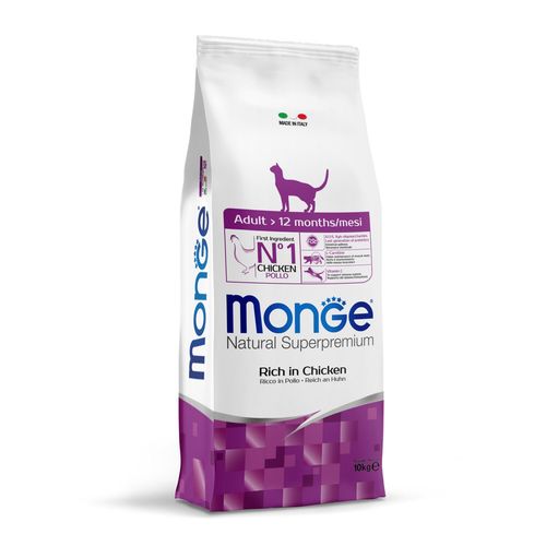 מונג' - מזון יבש לחתולים בוגרים - עוף - 10 ק